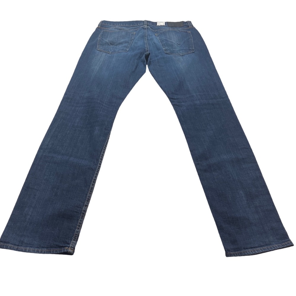 Hudson Blake Slim Straight Mens Jeans Size 33x30 Dark‎ Wash Made in USA Denim - Picture 7 of 7